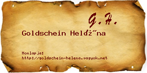 Goldschein Heléna névjegykártya